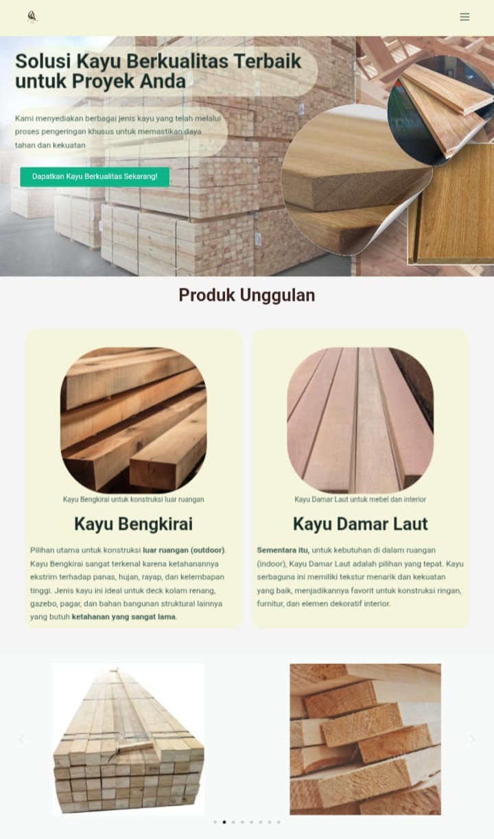 website kayu bangunan